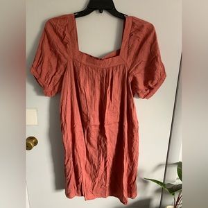 Old Navy Dusty Rose Pink Woven Babydoll Dress